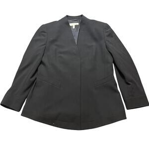 Escada Womens Wool Blend Blazer Black Size 40 US 10 Workwear‎ Office